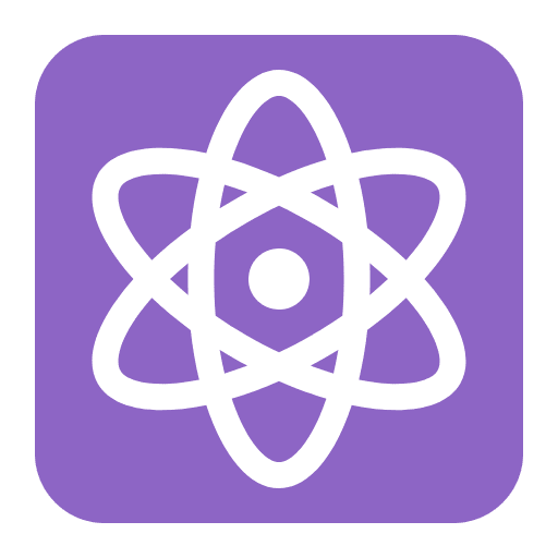 Atom Symbol Flat Emoji from Fluent Emoji Flat Set