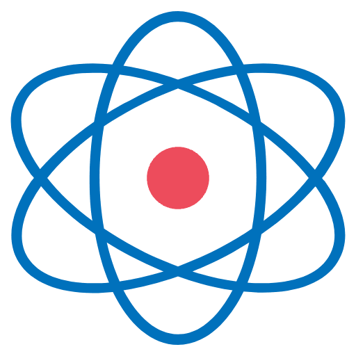 Atom Symbol Emoji from EmojiTwo Colors Set