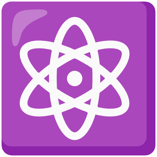 Atom Symbol Emoji from Noto Emoji Set