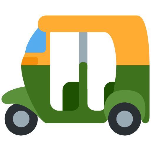 Auto Rickshaw Emoji from Twemoji Set