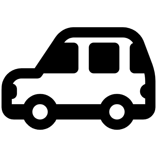 Automobile High Contrast Emoji from Fluent Emoji High Contrast Set