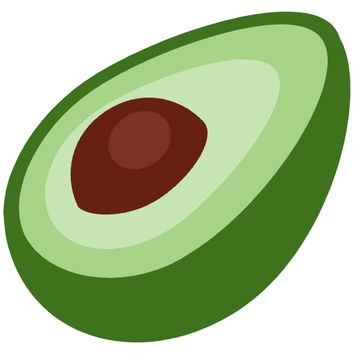 Avocado Emoji from Twemoji Set