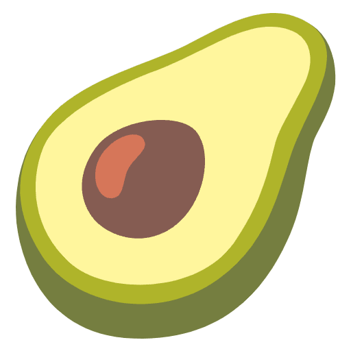 Avocado Emoji from Noto Emojis Set