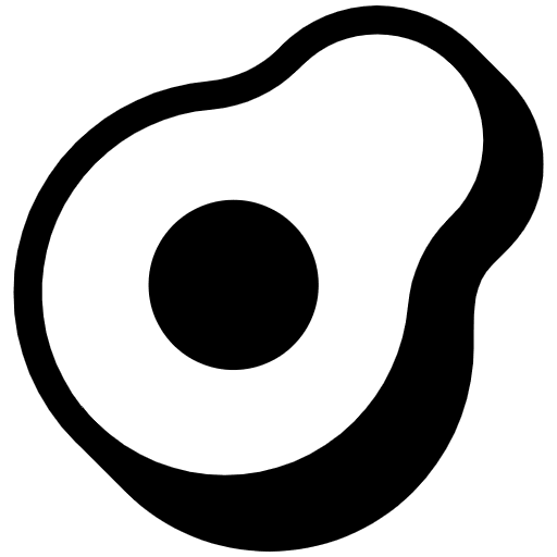 Avocado High Contrast Emoji from Fluent Emoji High Contrast Set