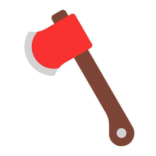 Axe Flat Emoji from Fluent Emoji Flat Set