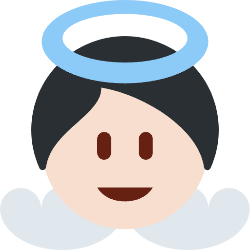 Baby Angel Light Skin Tone Emoji from Twemoji Set