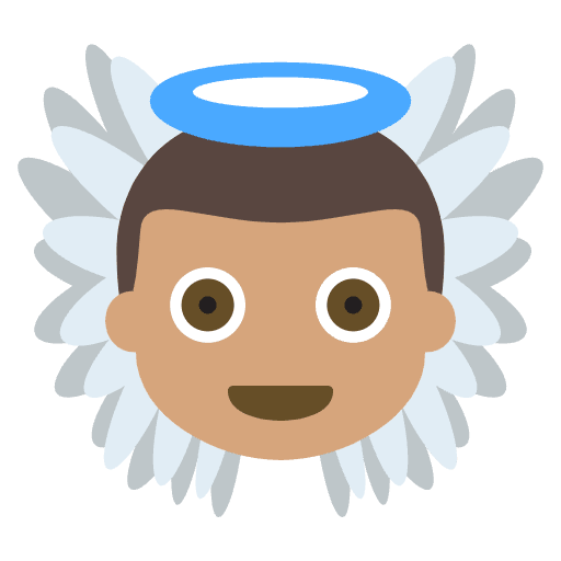 Baby Angel Medium Skin Tone Element from EmojiTwo Colors Set