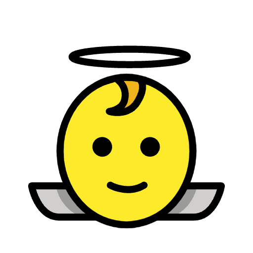 Baby Angel Element from OpenMoji Emoji Set