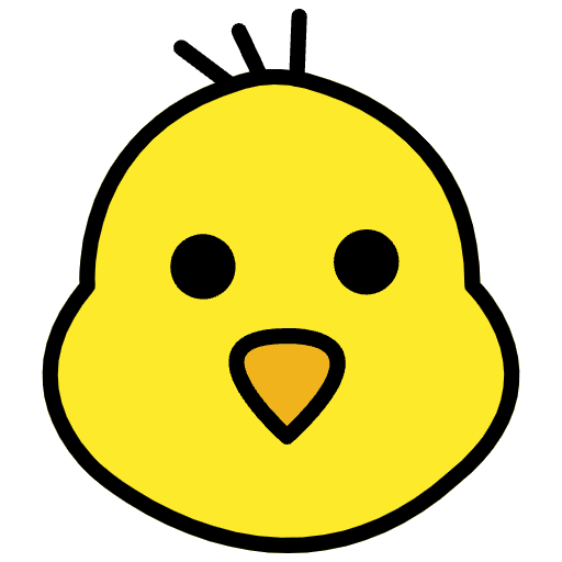 Baby Chick Emoji from OpenMoji Emoji Set