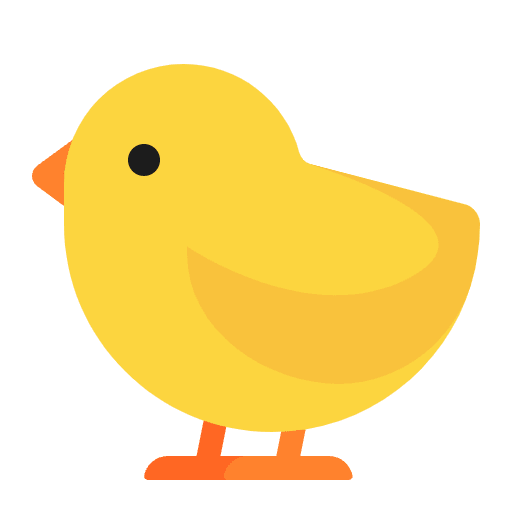 Baby Chick Flat Emoji from Fluent Emoji Flat Set