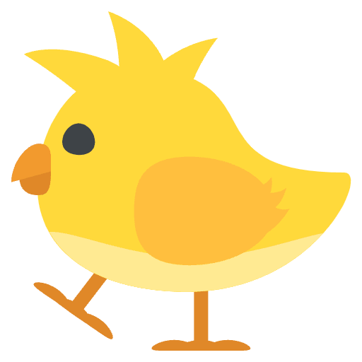 Baby Chick Element from EmojiTwo Colors Set
