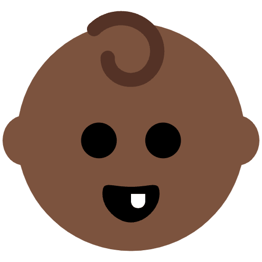 Baby Dark Skin Tone Element from Twemoji Emoji Set