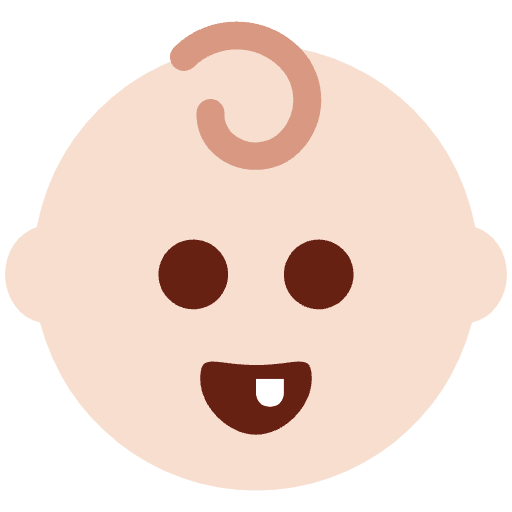 Baby Light Skin Tone Emoji from Twemoji Emoji Set