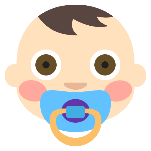Baby Light Skin Tone Emoji from EmojiTwo Colors Set