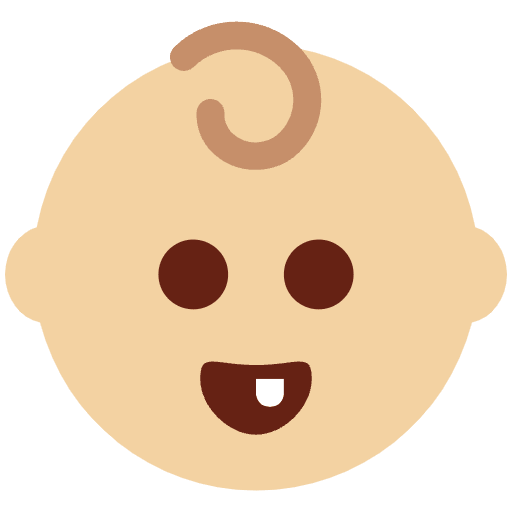 Baby Medium Light Skin Tone Element from Twemoji Emoji Set