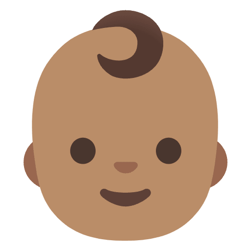 Baby Medium Skin Tone Element from Noto Emojis Set