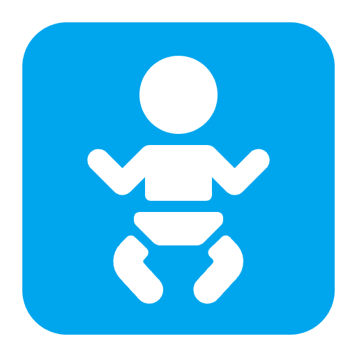 Baby Symbol Flat Emoji from Fluent Emoji Flat Set