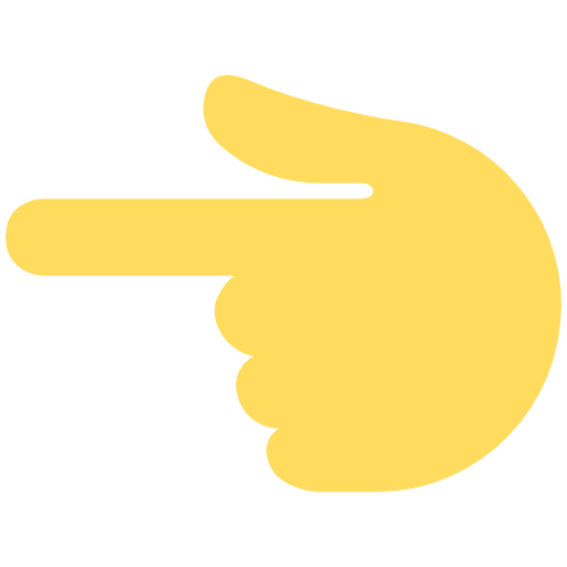 Backhand Index Pointing Left Emoji from Twemoji Set