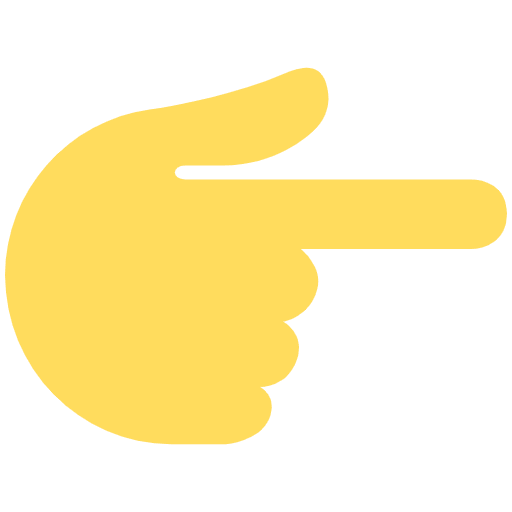 Backhand Index Pointing Right Emoji from Twemoji Set