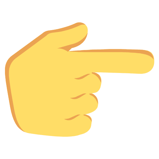 Backhand Index Pointing Right Emoji from EmojiTwo Colors Set