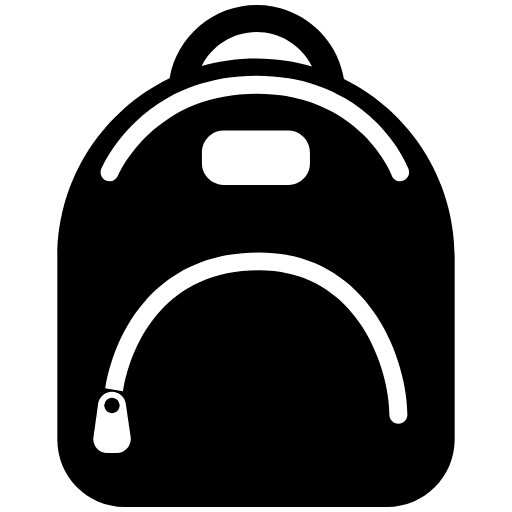 Backpack High Contrast Emoji from Fluent Emoji High Contrast Set