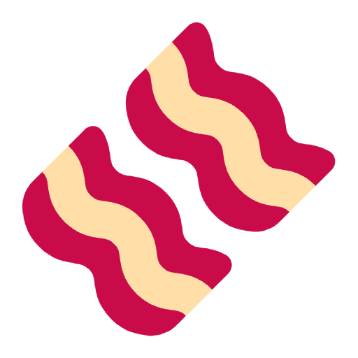 Bacon Flat Emoji from Fluent Emoji Flat Set