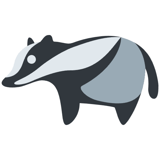 Badger Emoji from Twemoji Set