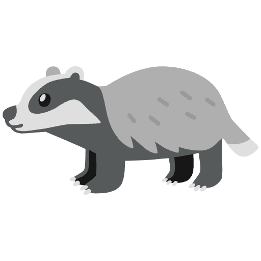Badger Emoji from Noto Emojis Set