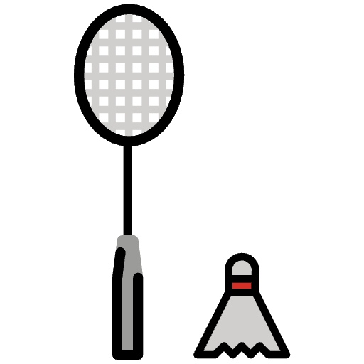 Badminton Emoji from OpenMoji Emoji Set
