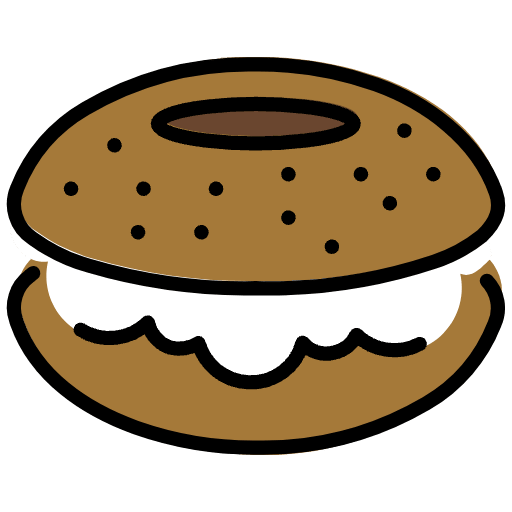 Bagel Emoji from OpenMoji Set