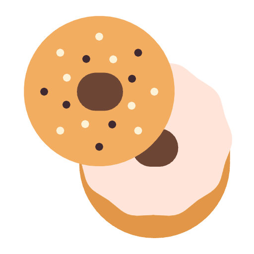 Bagel Flat Emoji from Fluent Emoji Flat Set
