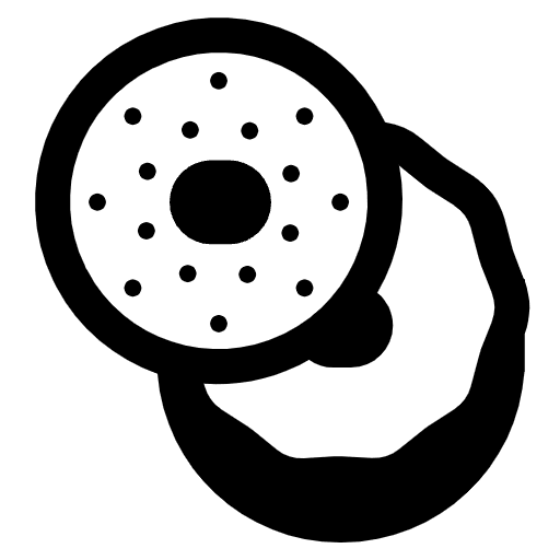 Bagel High Contrast Element from Fluent Emoji High Contrast Set