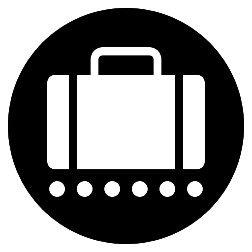 Baggage Claim Emoji from EmojiTwo Black Set