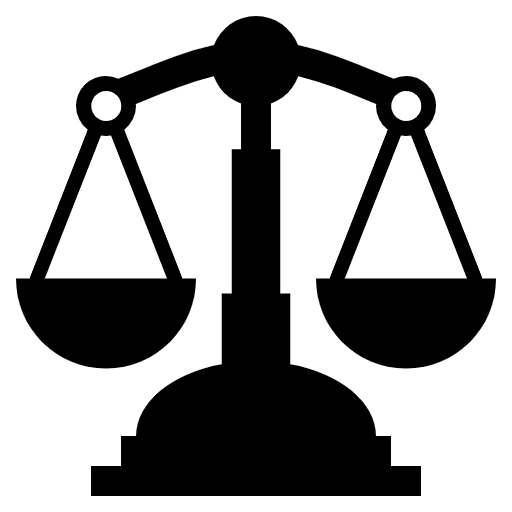 Balance Scale Emoji from EmojiTwo Black Set