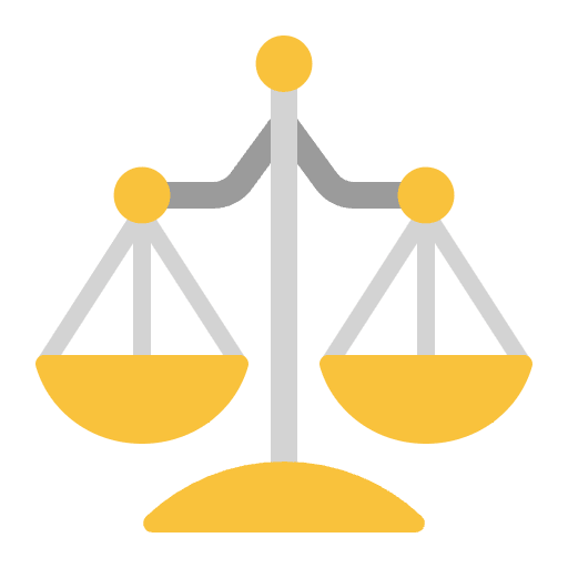 Balance Scale Flat Emoji from Fluent Emoji Flat Set