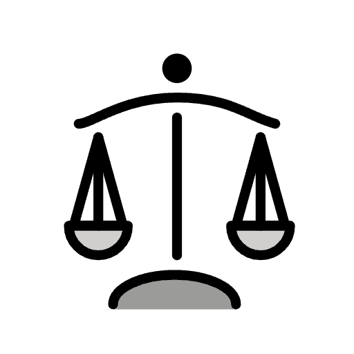 Balance Scale Emoji from OpenMoji Emoji Set