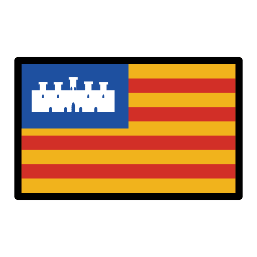Balearic Islands Flag Emoji from OpenMoji Set