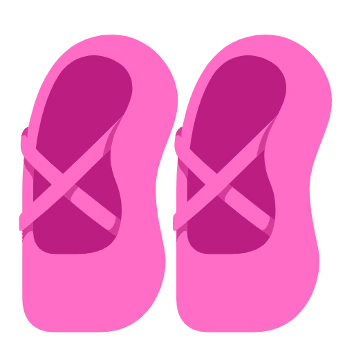 Ballet Shoes Flat Emoji from Fluent Emoji Flat Set