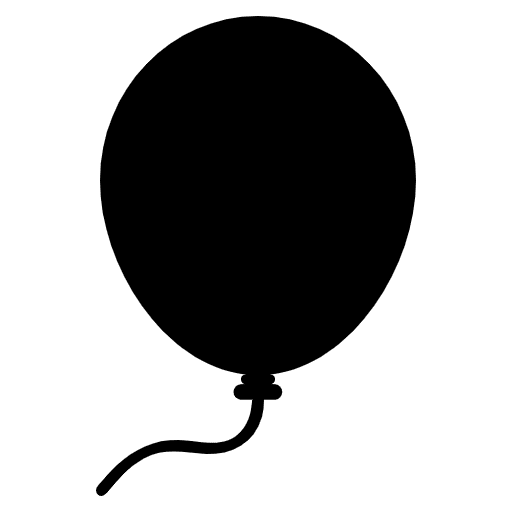 Balloon Emoji from EmojiTwo Black Set