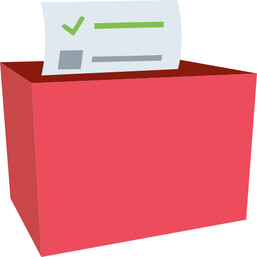 Ballot Box With Ballot Emoji from EmojiTwo Colors Set