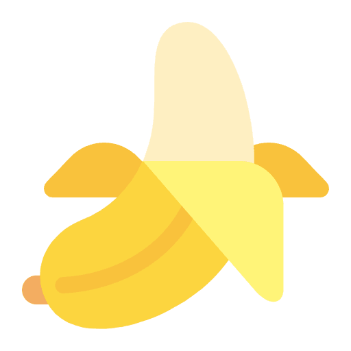 Banana Flat Emoji from Fluent Emoji Flat Set