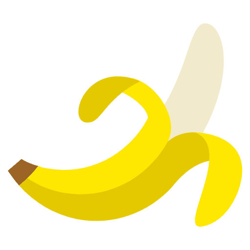 Banana Emoji from EmojiTwo Colors Set