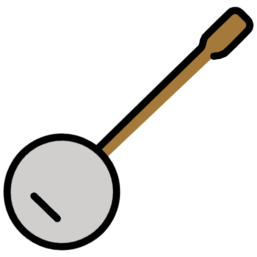 Banjo Element from OpenMoji Emoji Set