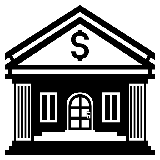 Bank Emoji from EmojiTwo Black Set
