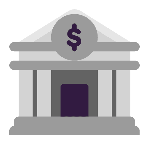 Bank Flat Emoji from Fluent Emoji Flat Set