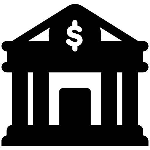 Bank High Contrast Emoji from Fluent Emoji High Contrast Set