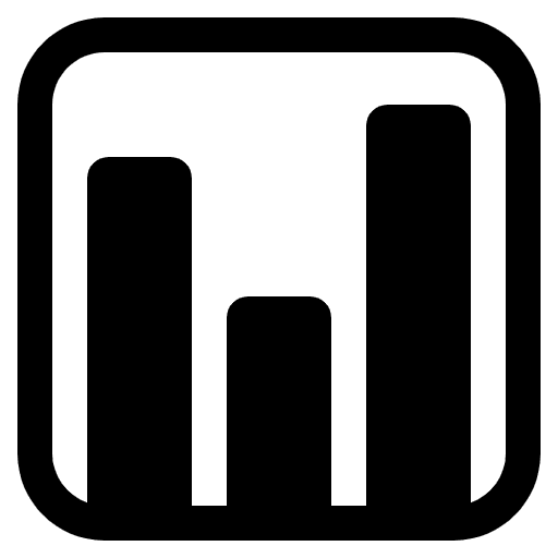 Bar Chart High Contrast Emoji from Fluent Emoji High Contrast Set