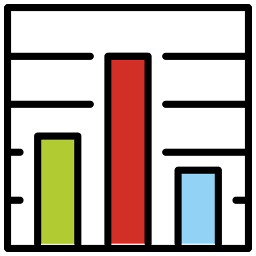 Bar Chart Emoji from OpenMoji Set