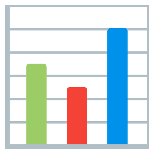 Bar Chart Emoji from Noto Emoji Set