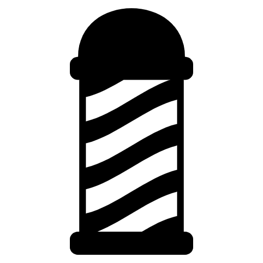 Barber Pole Emoji from EmojiTwo Black Set
